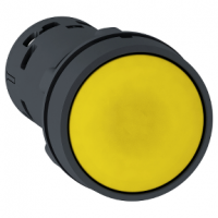 XB7NA85 Harmony XB7, Monolithic push button, plastic, yellow, Ø22