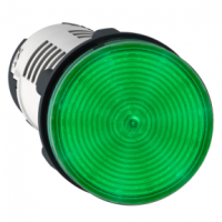 XB7EV03BP Monolithic pilot light, plastic, green, Ø22, integral LED, 24 V AC/DC