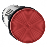 XB7EV04BP Monolithic pilot light, plastic, red, Ø22, integral LED, 24 V AC/DC