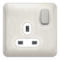 GGBL3010WSS Lisse - Switched Socket - 1 gang - 13A