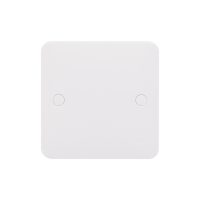 GGBL8010 Lisse - White moulded - blank plate - 1 gang