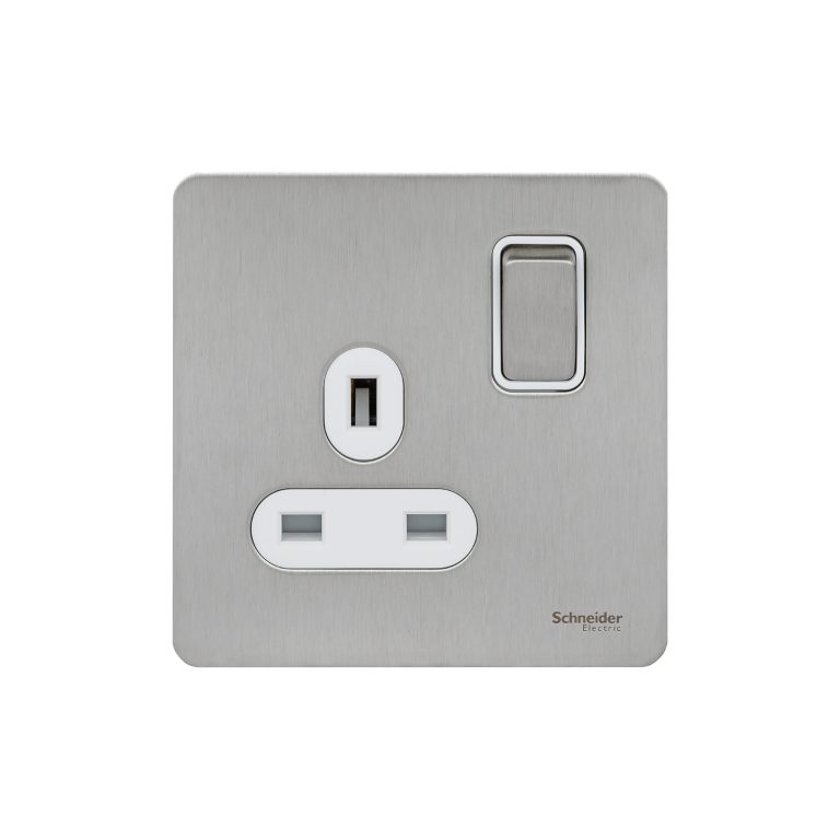 GU3410WSS Ultimate Screwless Flat Plate - Switched Socket - 1 Gang ...