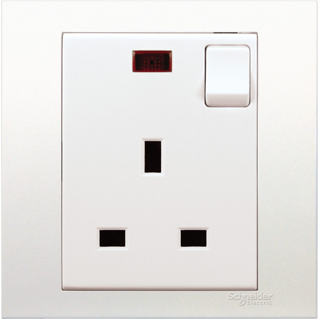 KB15N 13A 250V 1 Gang Switched Socket with Neon Detopsy Electrical Shop