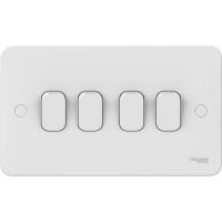 GGBL1042 Lisse - Plate switch - 4 gang 2 way - 10AX