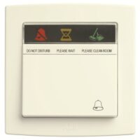 AC403-002 Push switch w/bell symbol "DND","PCR",10A