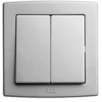 AC162-S 2G 1W switch w/LED, 10AX