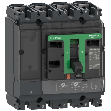 Buy Schneider Electric ComPacT NSX250F 250A 4P 3D MCCB with TMD trip unit. 36kA at 415V AC, IEC compliant, compact & durable for power distribution.