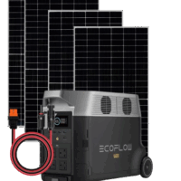 EcoFlow Delta Pro and 530W Jinko Bifacial Solar Panel Combo (With 4m XT60i Solar Cable)