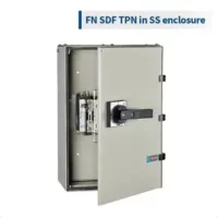Lauritz Knudsen FN SDF (Switch Disconnector Fuse) 400A | TPN | Open Execution SS Encl DIN Type | In Sheet Steel Enclosure | Suitable for DIN fuse-link | Telescopic shaft for depth adjustment