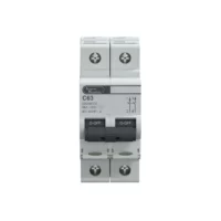 MCB, 2 Pole, 250V DC, 6kA, C Curve, 63A